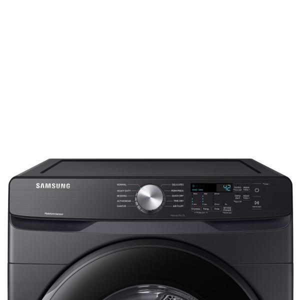 Samsung - 7.5 cu. Ft Electric Dryer in Black Stainless - DVE45T6005V