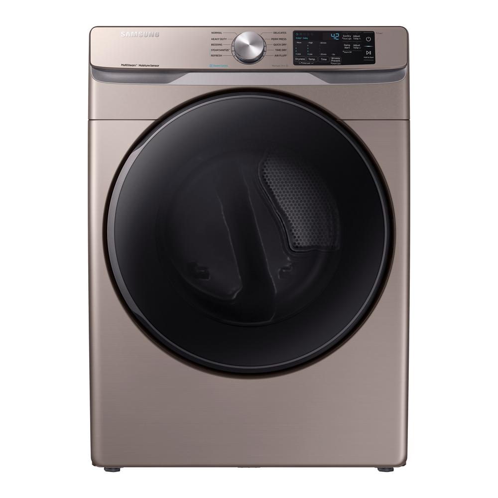 Samsung - 7.5 cu. Ft Electric Dryer in Champagne - DVE45T6100C