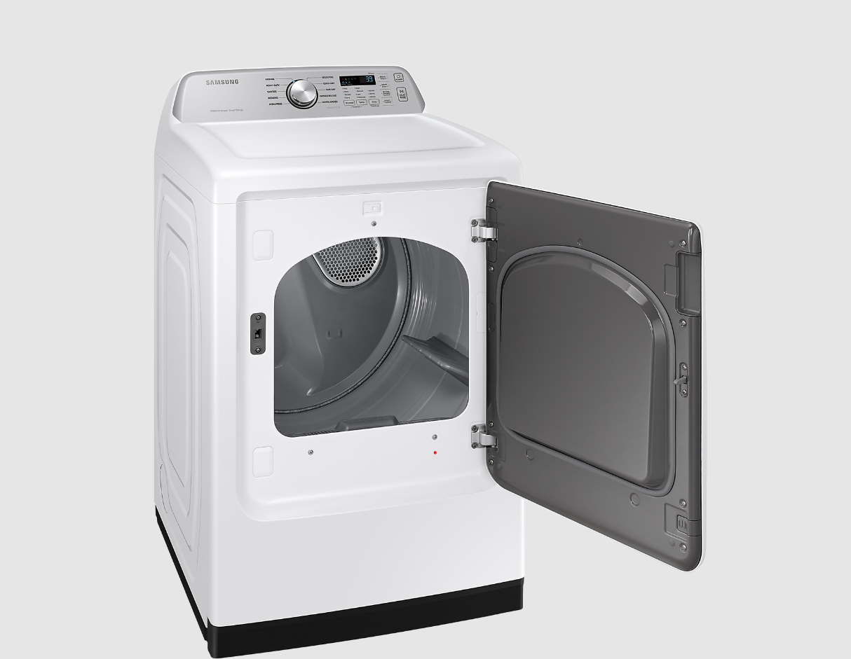 Samsung - 7.4 cu. Ft Electric Dryer in White - DVE47CG3500WAC