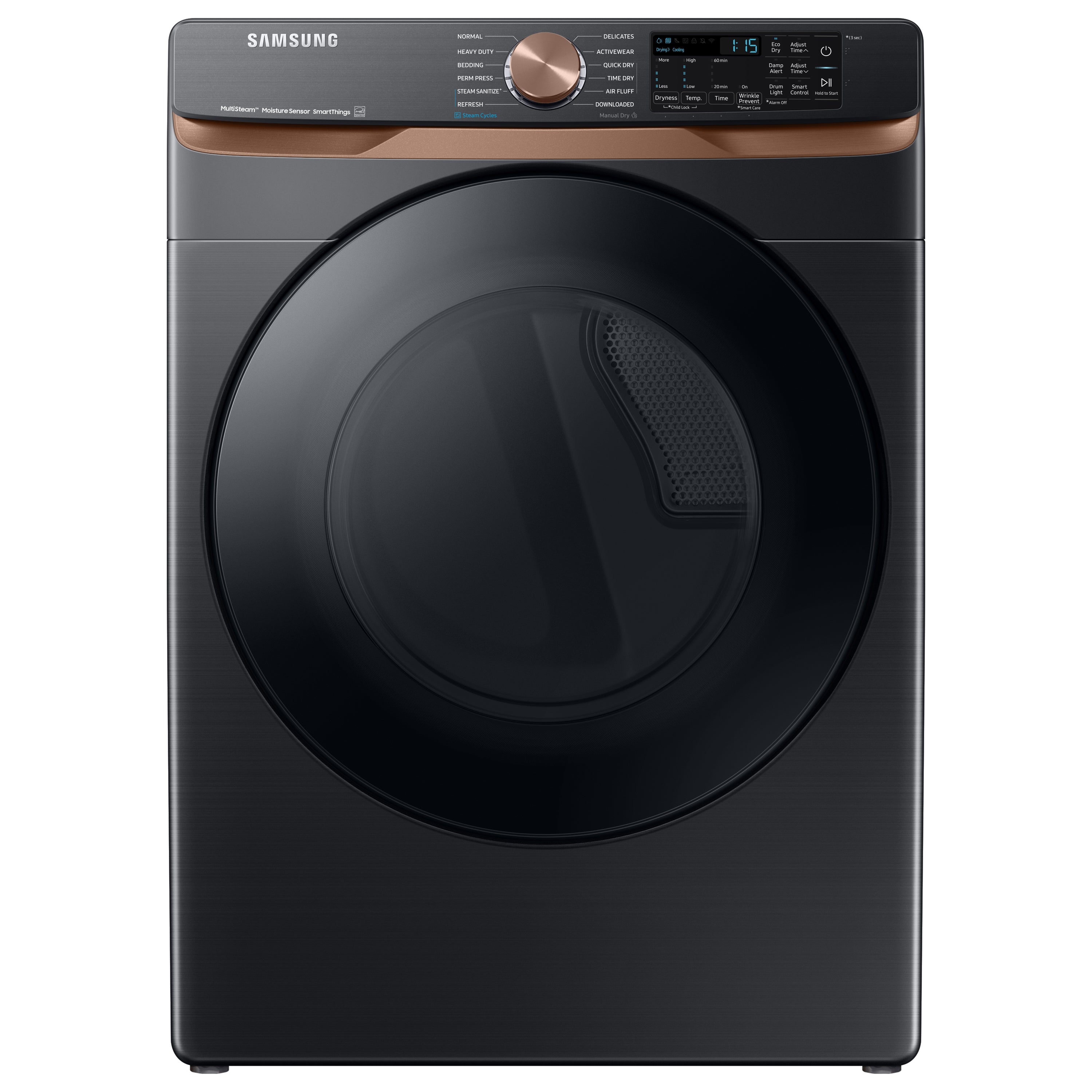 Samsung - 7.5 cu. Ft Electric Dryer in Black - DVE50BG8300VAC
