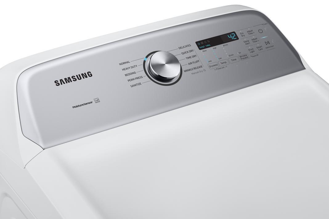 Samsung - 7.4 cu. Ft Electric Dryer in White - DVE50T5205W