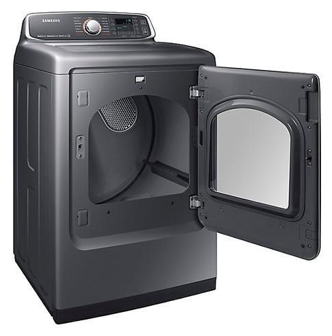 Samsung - 7.4 cu. Ft Electric Dryer in Platinum - DVE52M7750P