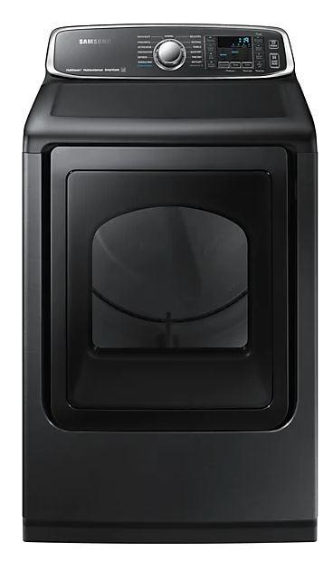 Samsung - 7.4 cu. ft Electric Dryer in Black Stainless - DVE52T7650V