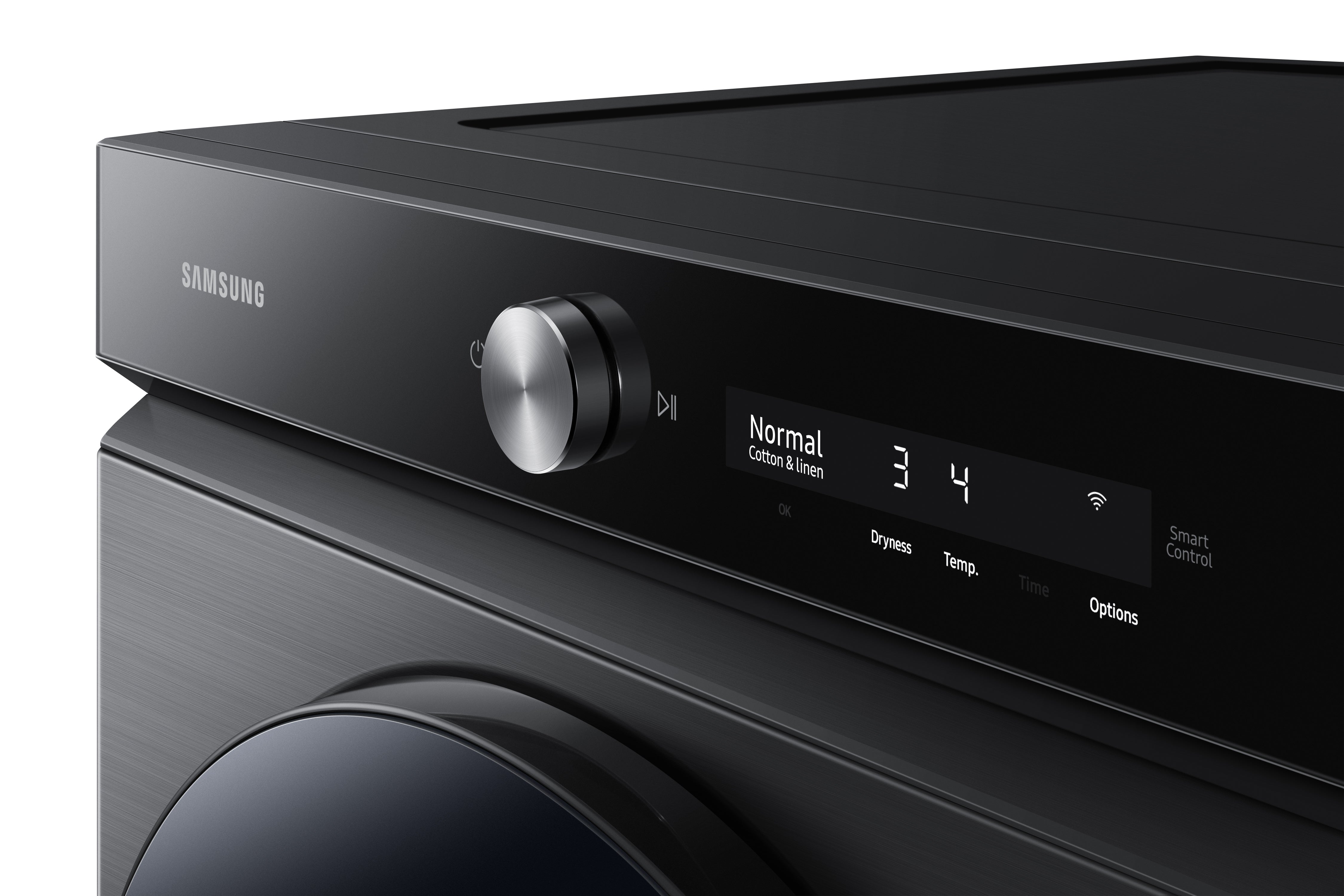 Samsung - 7.6 cu. Ft Electric Dryer in Black Stainless - DVE53BB8700VAC