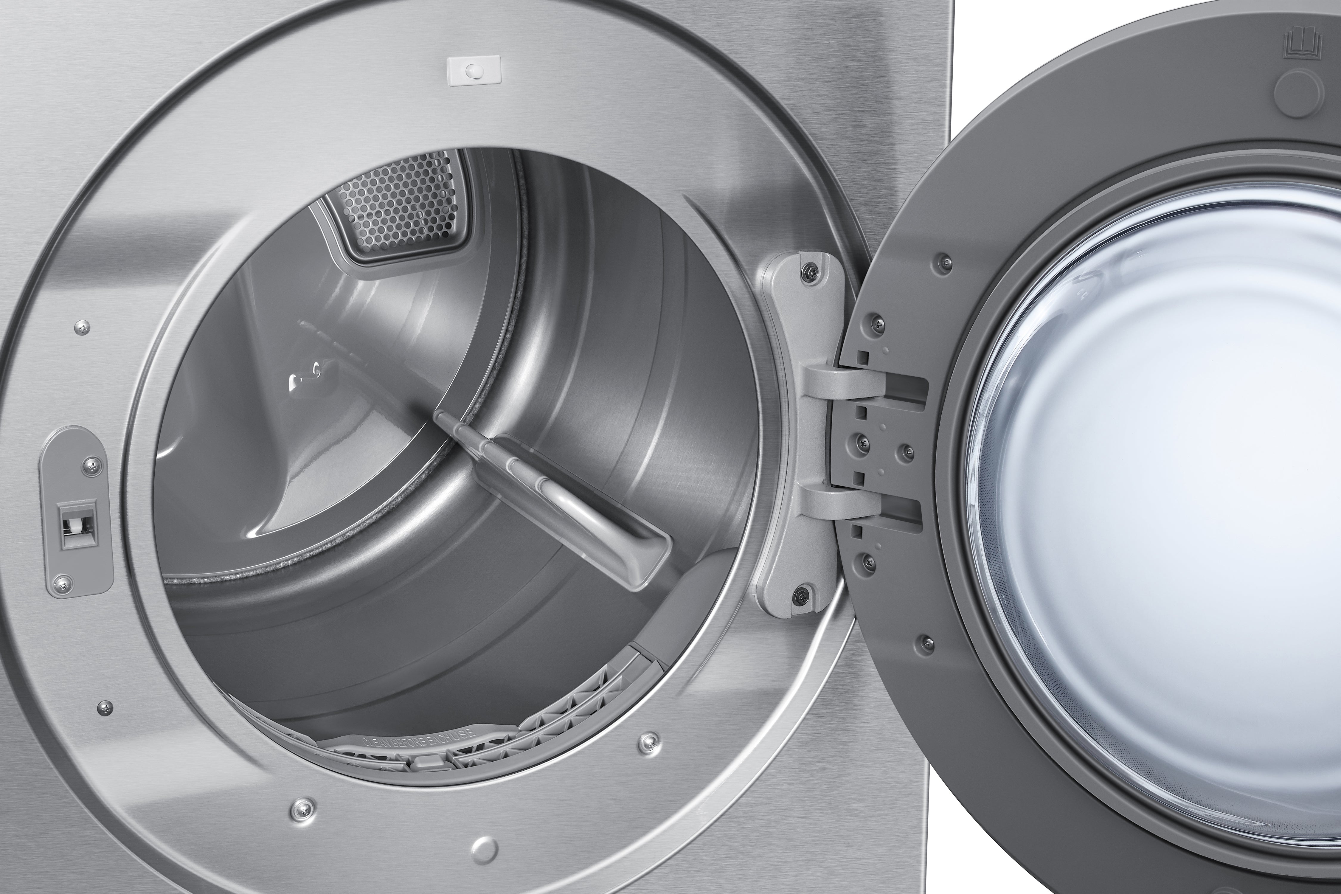 Samsung - 7.6 cu. Ft Electric Dryer in Stainless - DVE53BB8900TAC