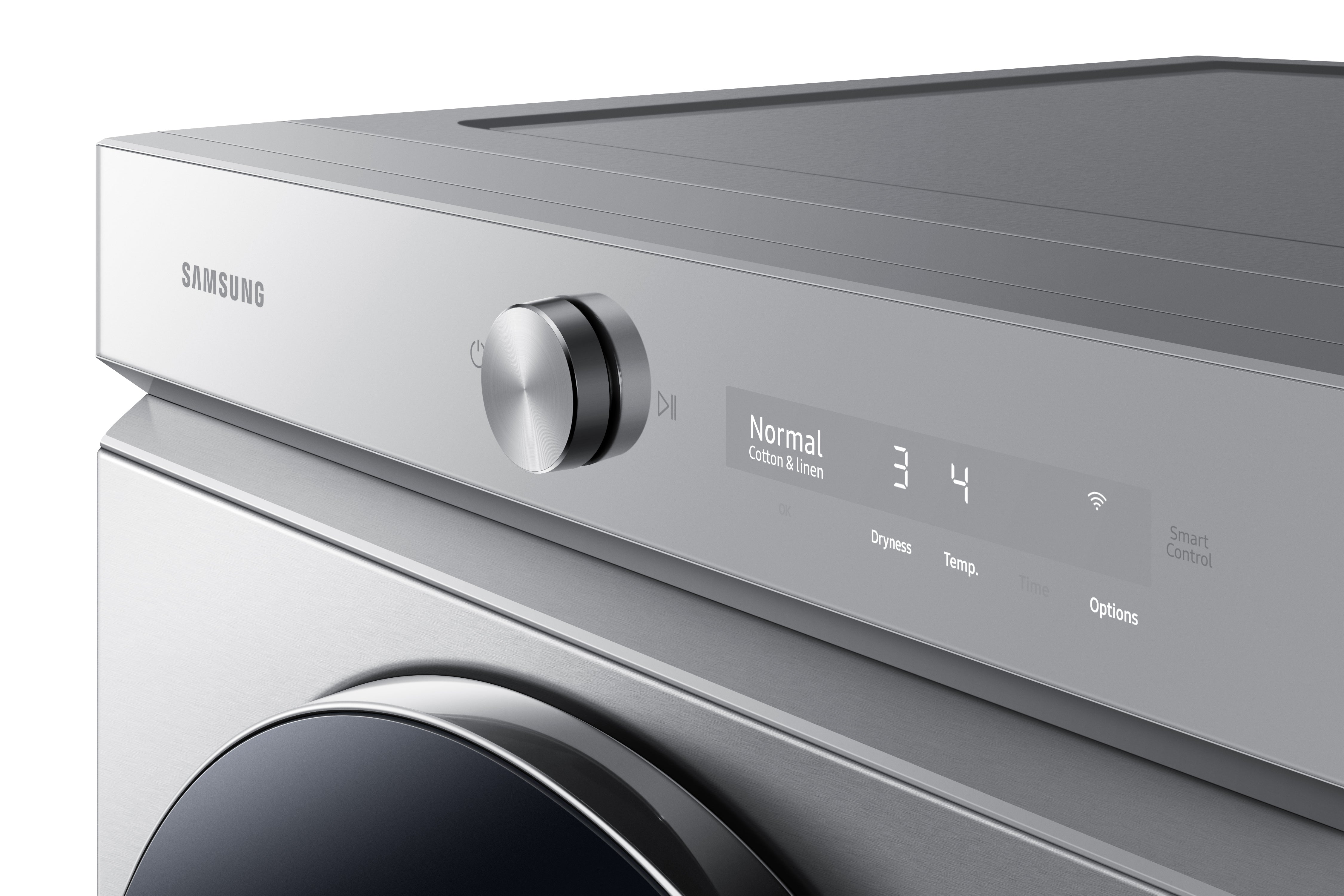 Samsung - 7.6 cu. Ft Electric Dryer in Stainless - DVE53BB8900TAC