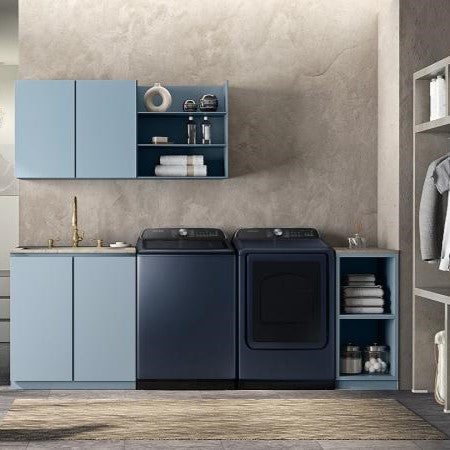 Samsung - 7.4 cu. Ft Electric Dryer in Blue - DVE54CG7155DAC