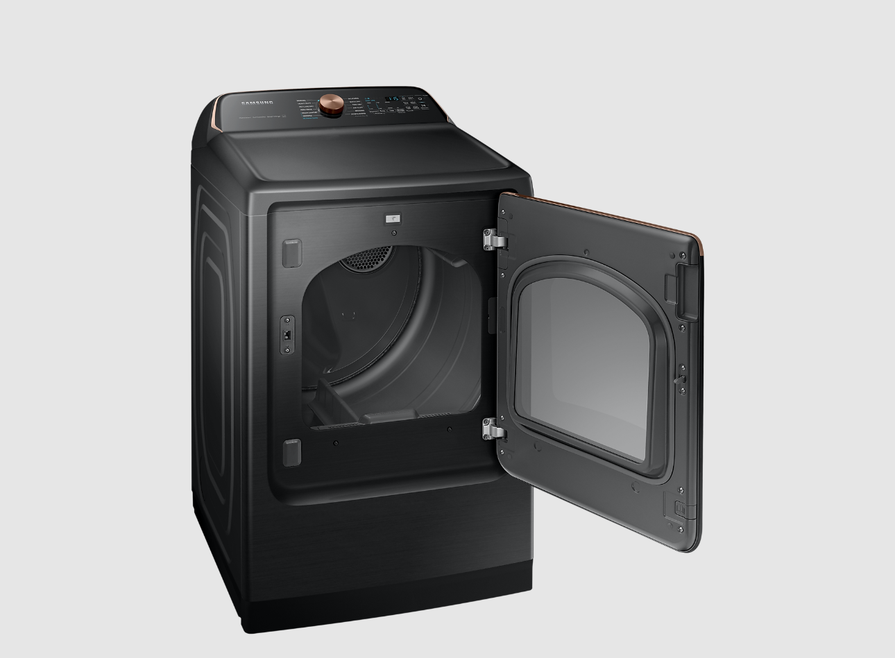 Samsung - 7.4 cu. Ft Electric Dryer in Black - DVE54CG7550VAC