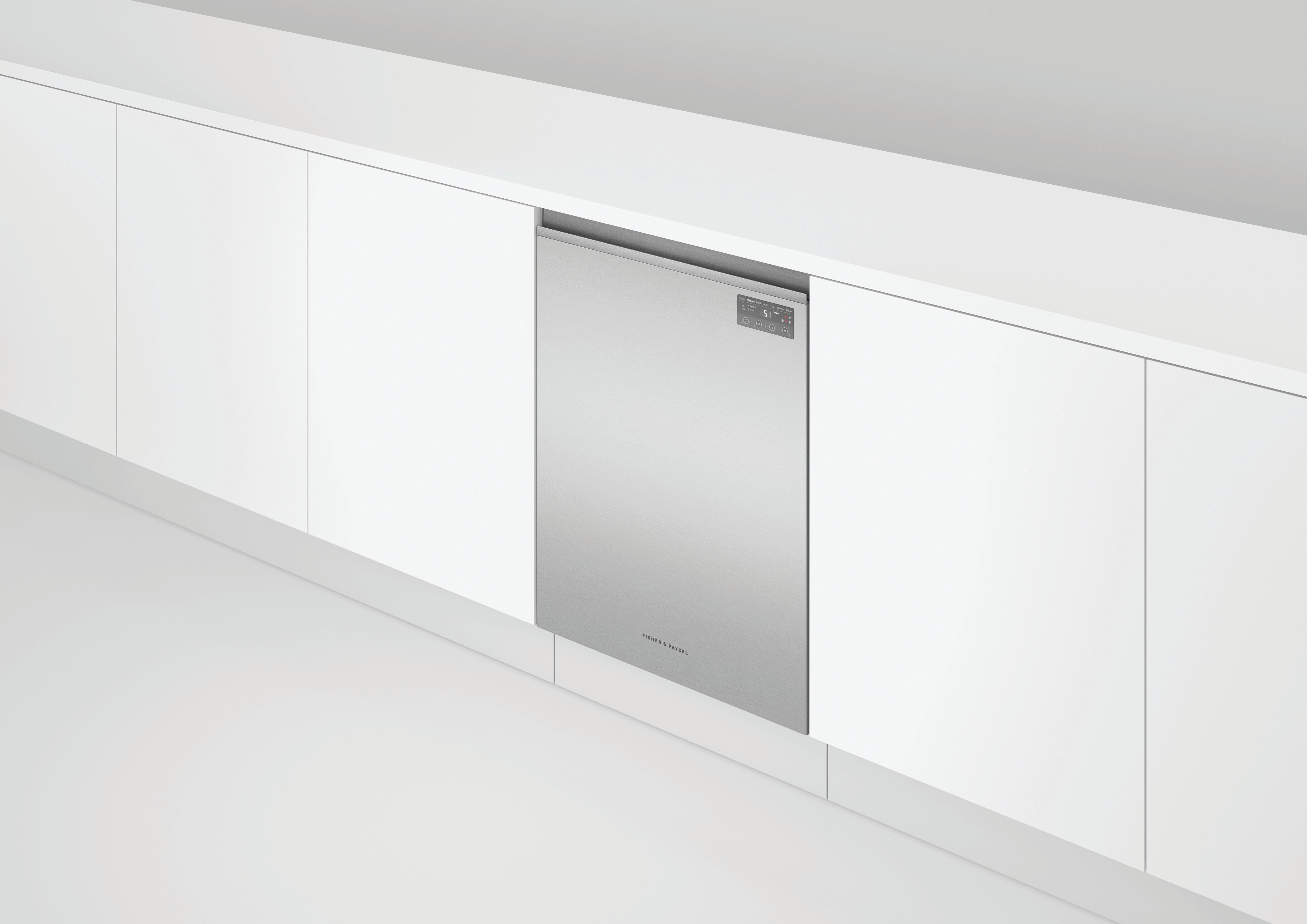 Fisher Paykel - 46 dBA Built In Dishwasher in Stainless - DW24UNT2X2