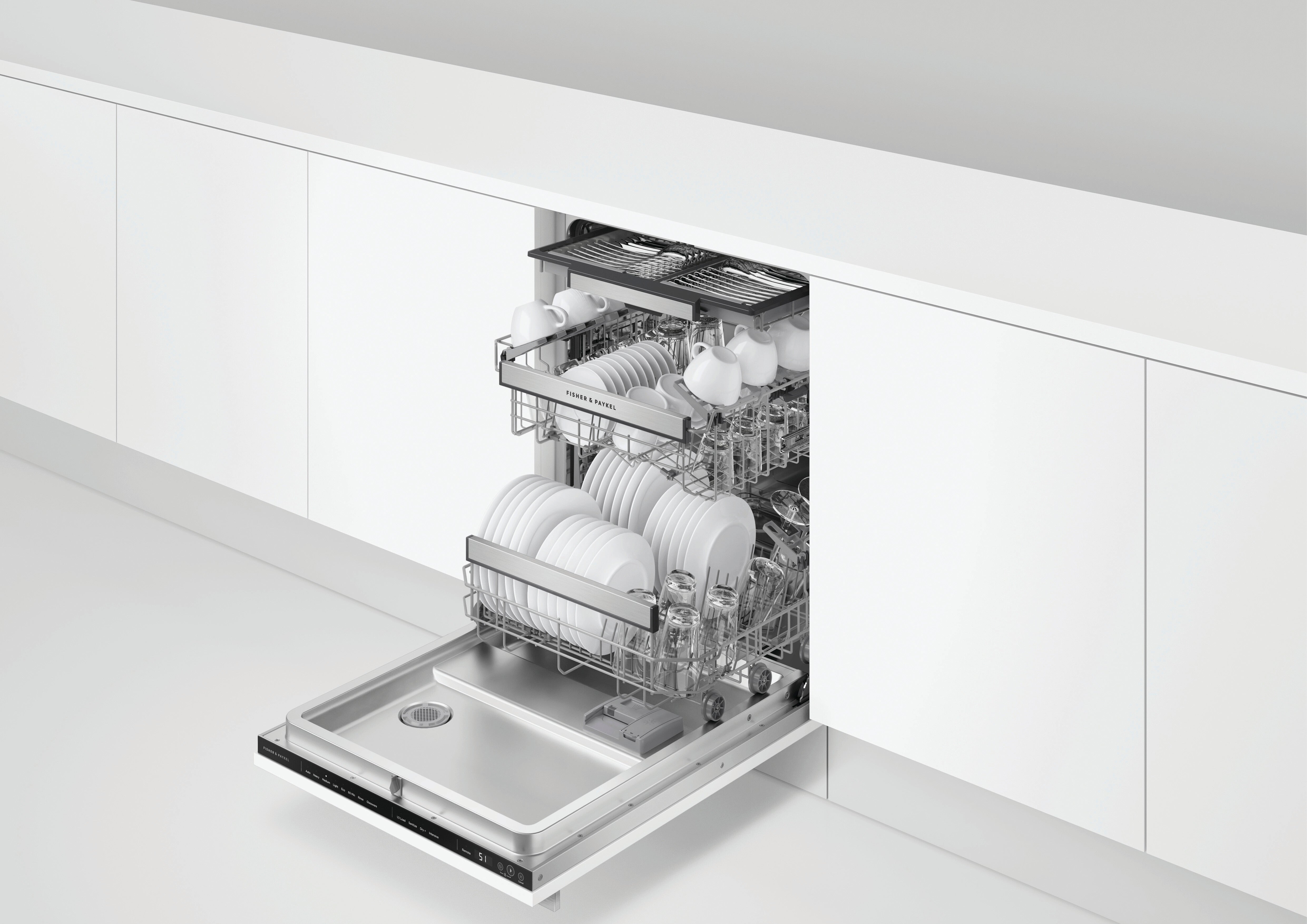 Fisher & Paykel - 42 dBA Built In Dishwasher in Panel Ready - DW24UT4I2
