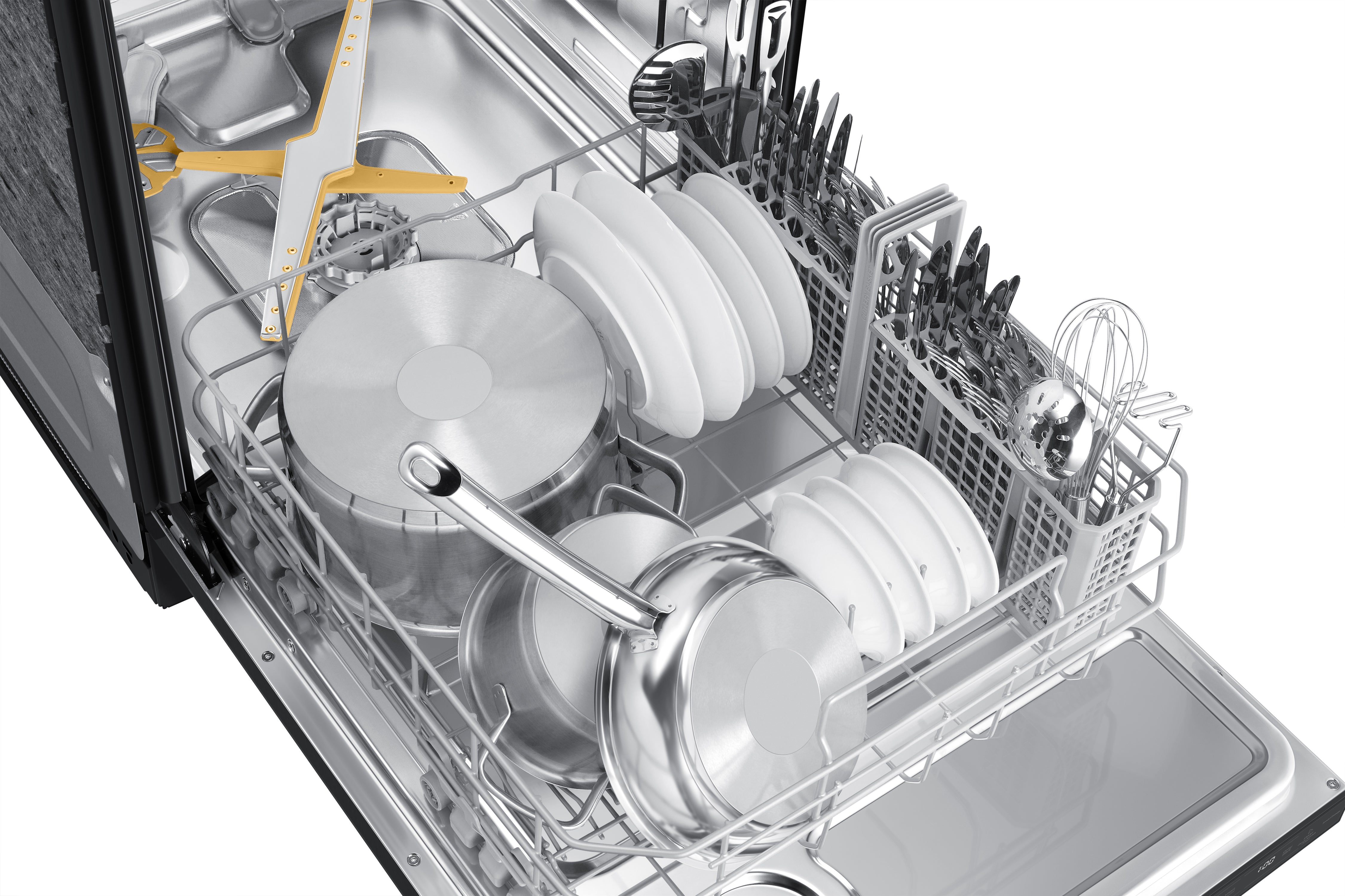 Samsung - 44 dBA Built In Dishwasher in Black Stainless - DW80B6060UG