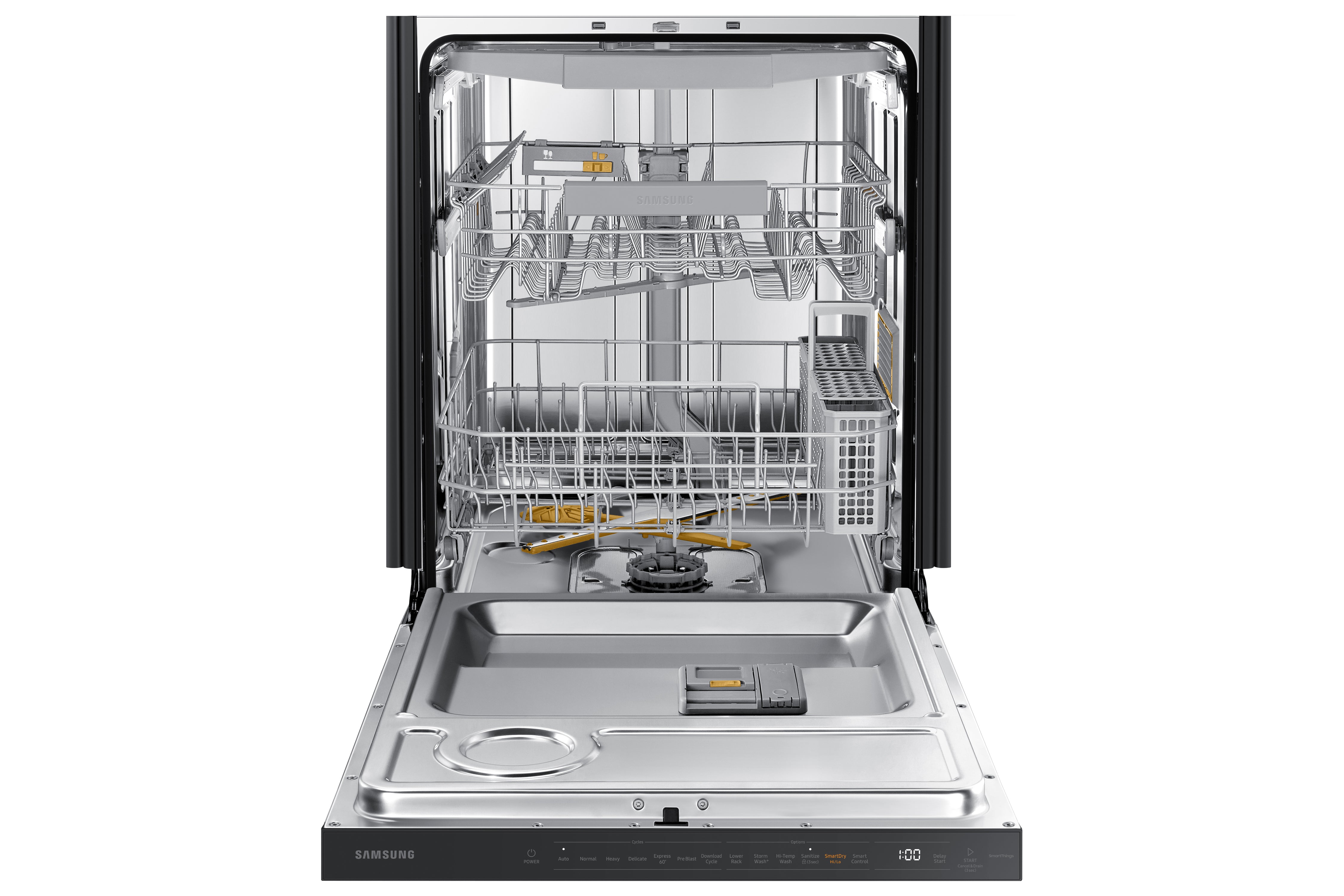 Samsung - Bespoke 42 dBA Built In Dishwasher in Black Stainless - DW80B7070UG