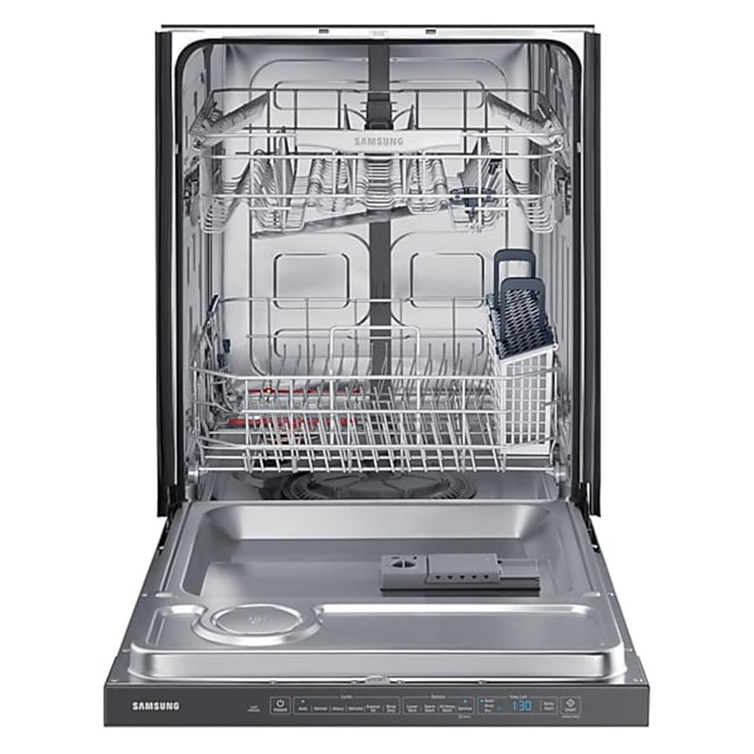 SAMSUNG - 48 dBA Built In Dishwasher in Black Stainless - DW80K5050UG