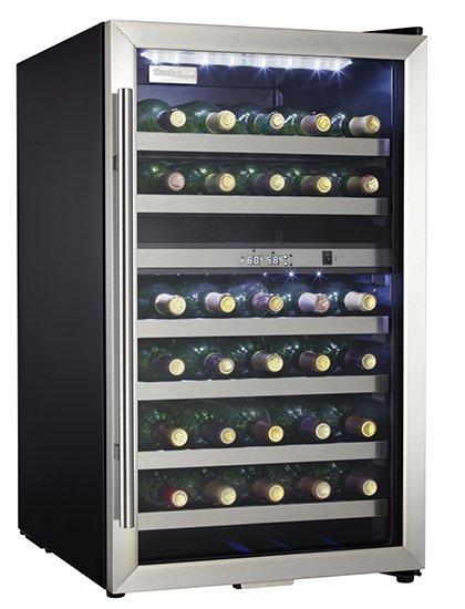 Danby - 19.4 Inch 4 cu. ft Wine Fridge Refrigerator in Stainless - DWC114BLSDD