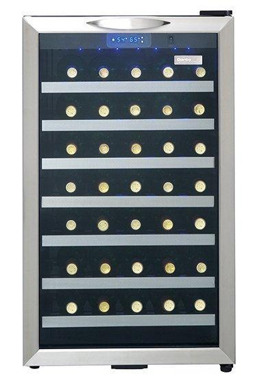 Danby - 19.4 Inch 4 cu. ft Wine Fridge Refrigerator in Stainless - DWC458BLS