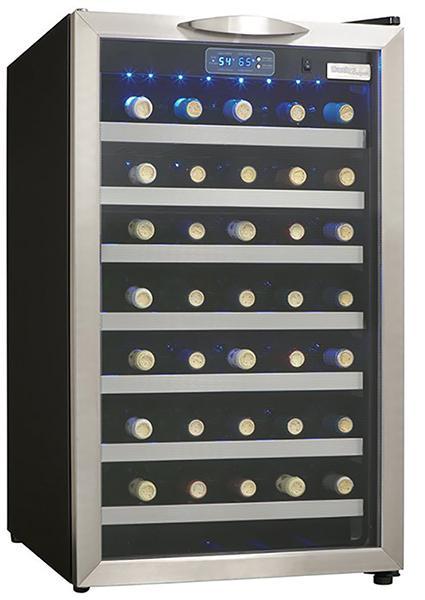 Danby - 19.4 Inch 4 cu. ft Wine Fridge Refrigerator in Stainless - DWC458BLS