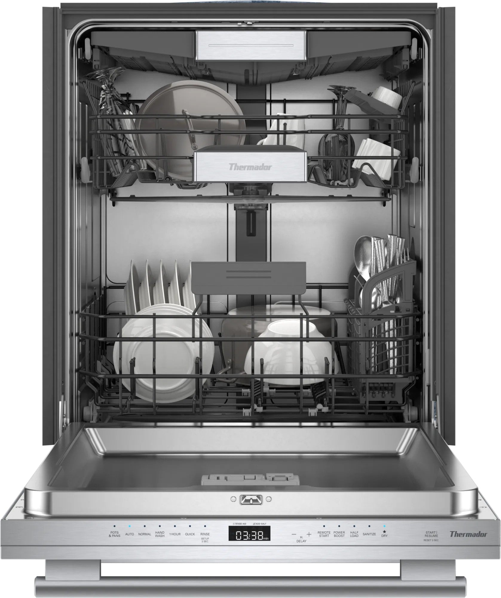 Thermador - 44 dBA Built In Dishwasher in Stainless - DWHD760CFM