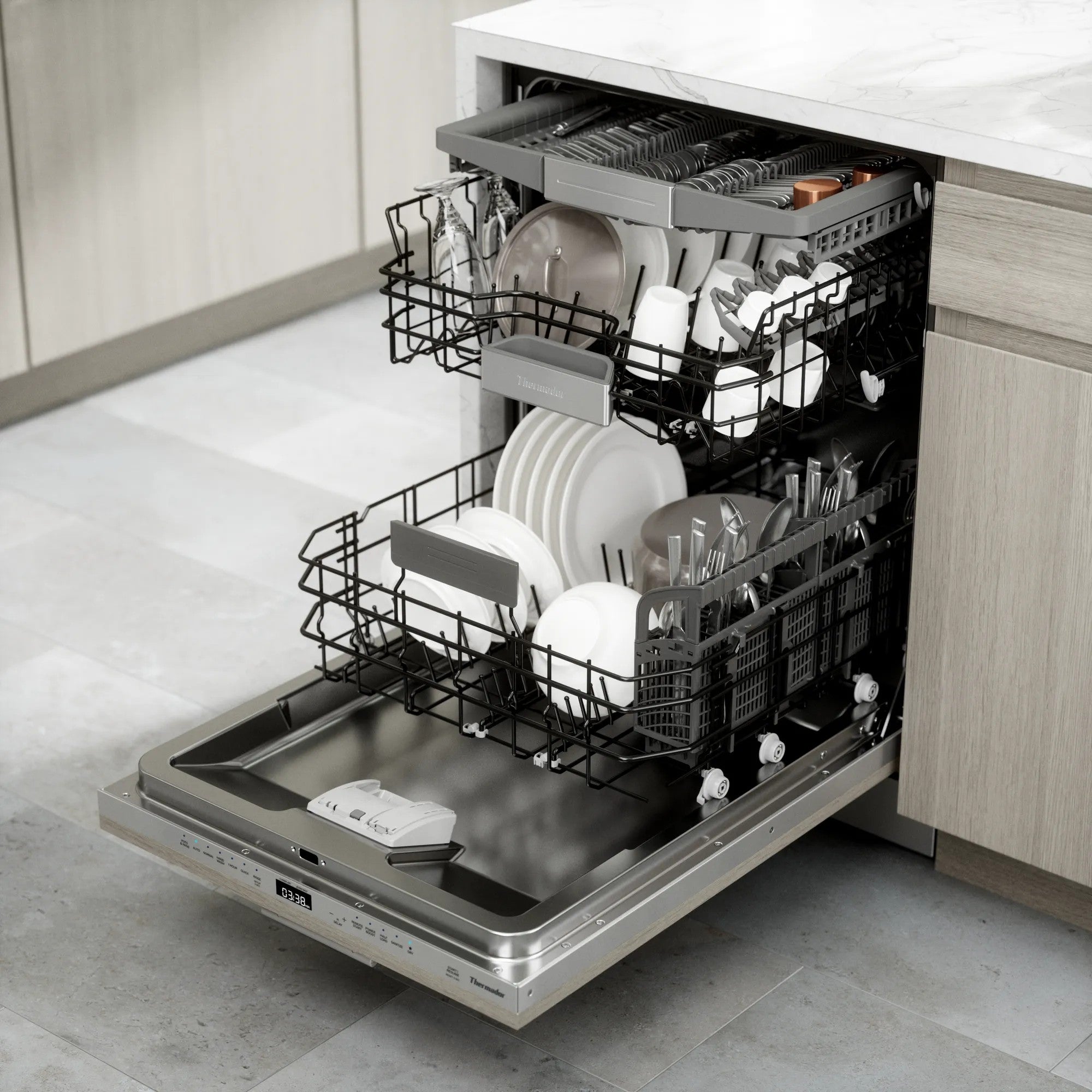 Thermador - 44 dBA Built In Dishwasher in Panel Ready - DWHD760CPR