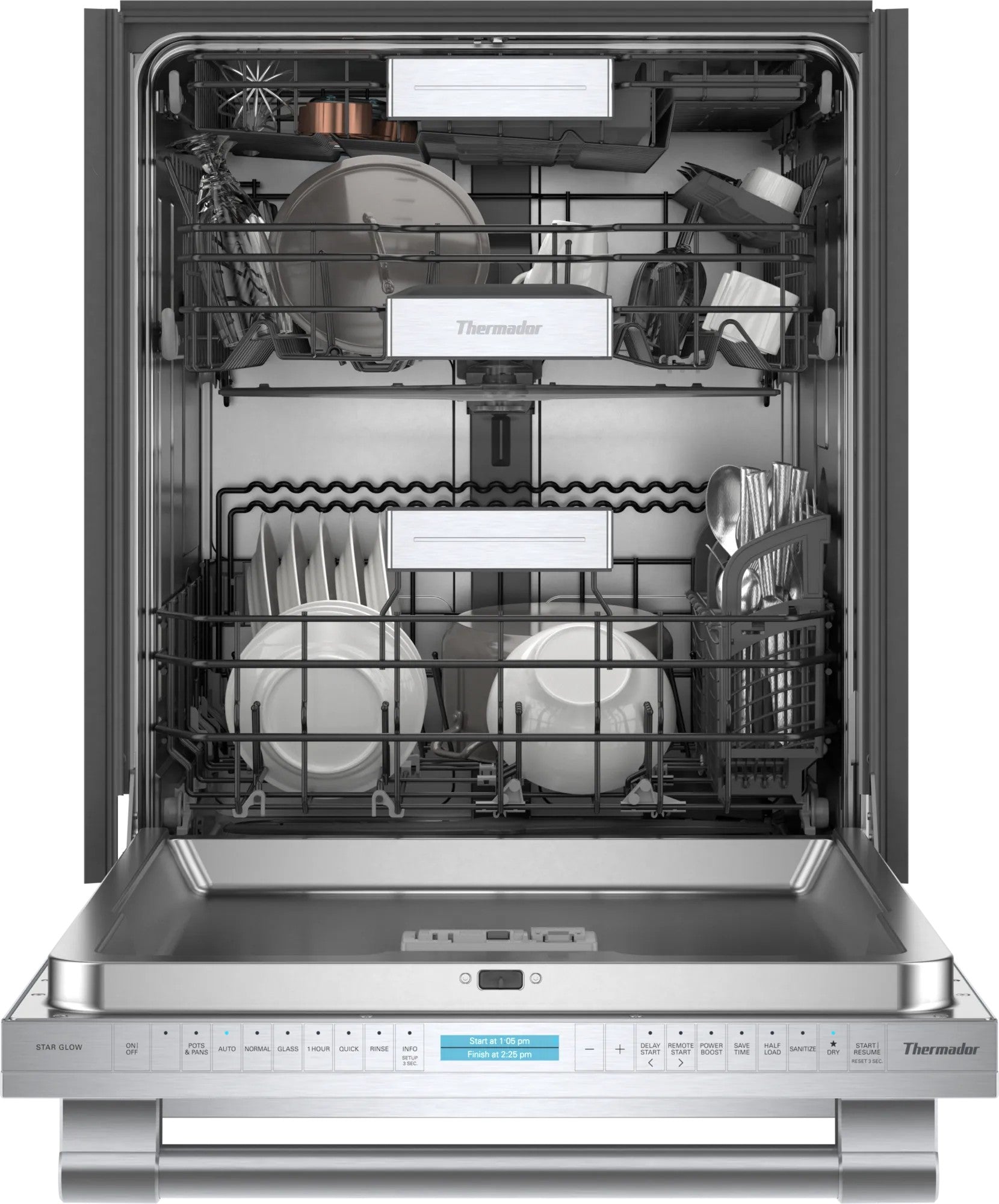 Thermador - 42 dBA Built In Dishwasher in Stainless - DWHD770CFP