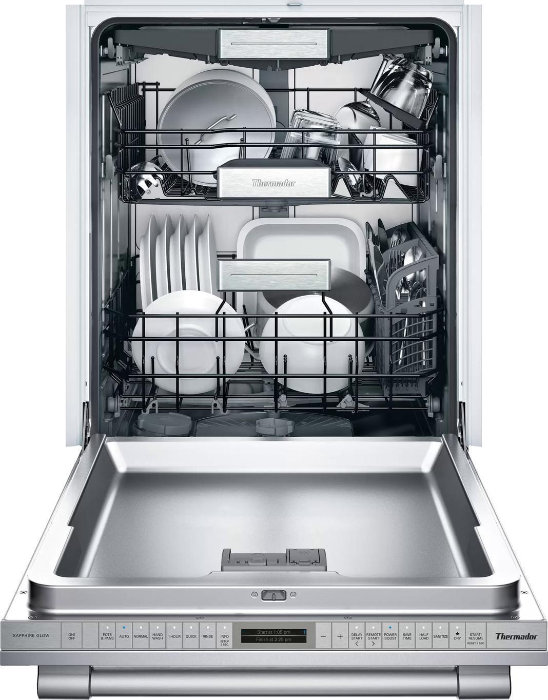 Thermador - 42 dBA Built In Dishwasher in Stainless - DWHD770WFP
