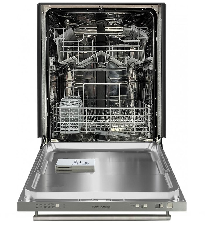 Porter & Charles - 47 dBA Built In Dishwasher in Silver - DWTPC10SS
