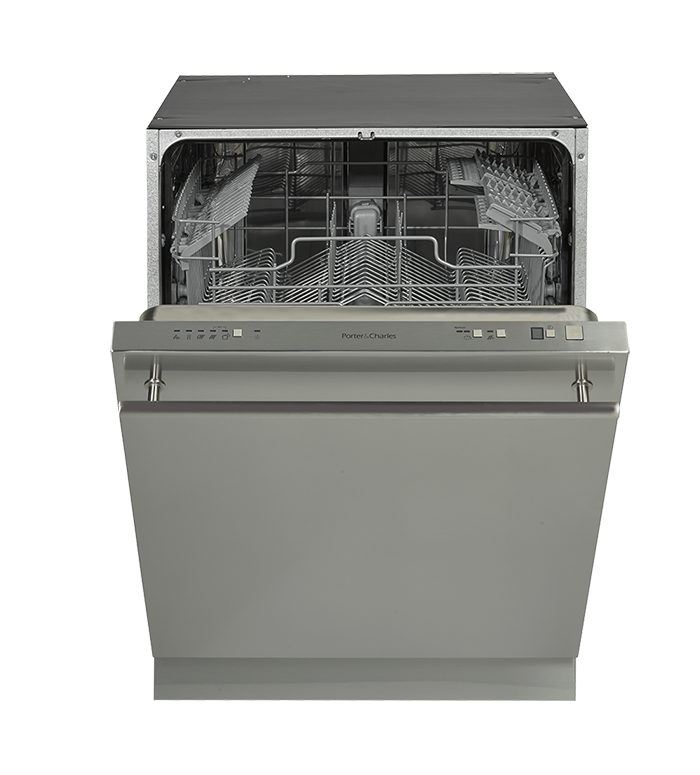 Porter & Charles - 47 dBA Built In Dishwasher in Silver - DWTPC10SS
