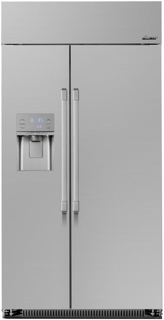 Dacor - 42 Inch 24 cu. ft Built In / Integrated Side by Side Refrigerator in Stainless - DYF42SBIWR