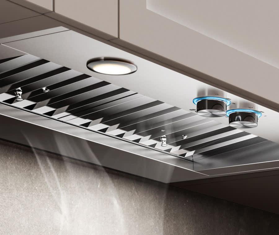 Elica - 46.5 Inch 1200 CFM Blower & Insert Vent in Stainless - EAR146S4