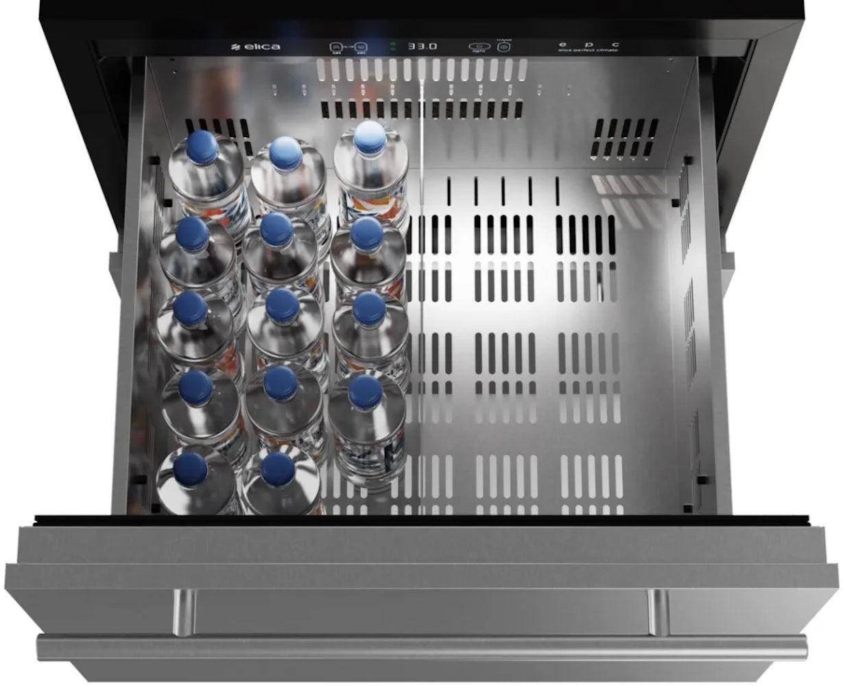 ELICA - 23.4 Inch 4.7 cu. ft Built In / Integrated Undercounter Refrigerator in Stainless - EBD51SS1