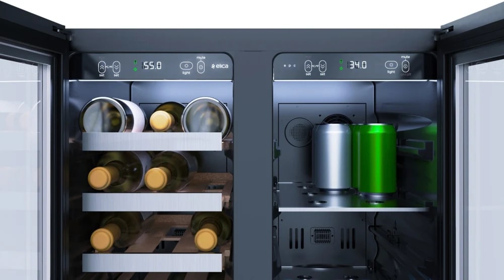 Elica - 23.4 Inch 4.8 cu. ft Beverage Centre Refrigerator in Stainless - EBF52SS1