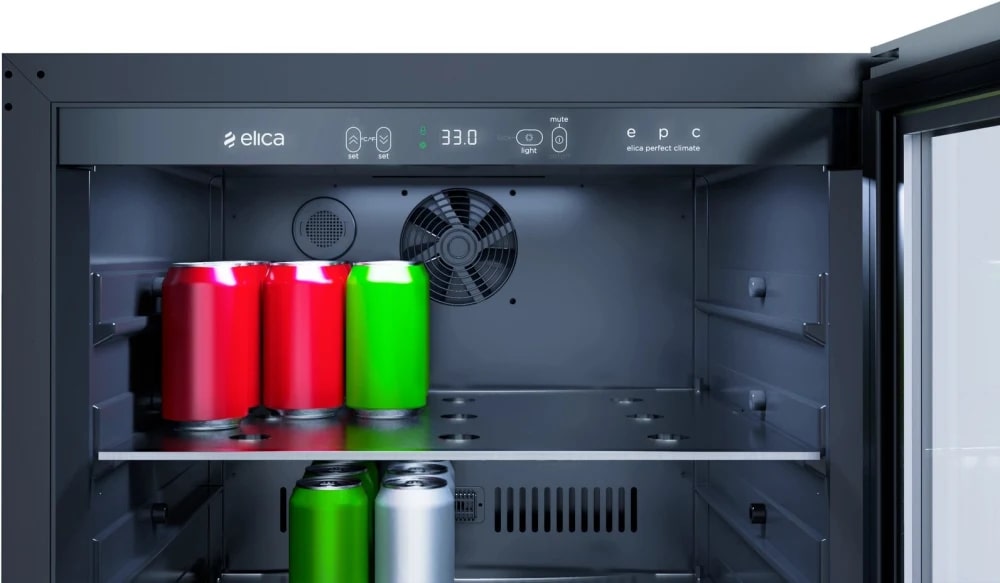 Elica - 23.4 Inch 4.8 cu. ft Beverage Centre Refrigerator in Stainless - EBS51SS1