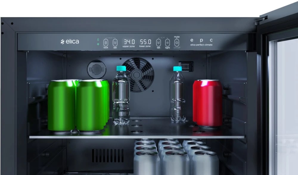 Elica - 23.4 Inch 4.8 cu. ft Beverage Centre Refrigerator in Stainless - EBS52SS1