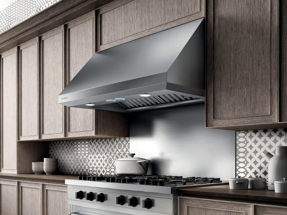 Elica - 36 Inch 1200 CFM Wall Mount and Chimney Range Vent in Stainless - ECL136S3