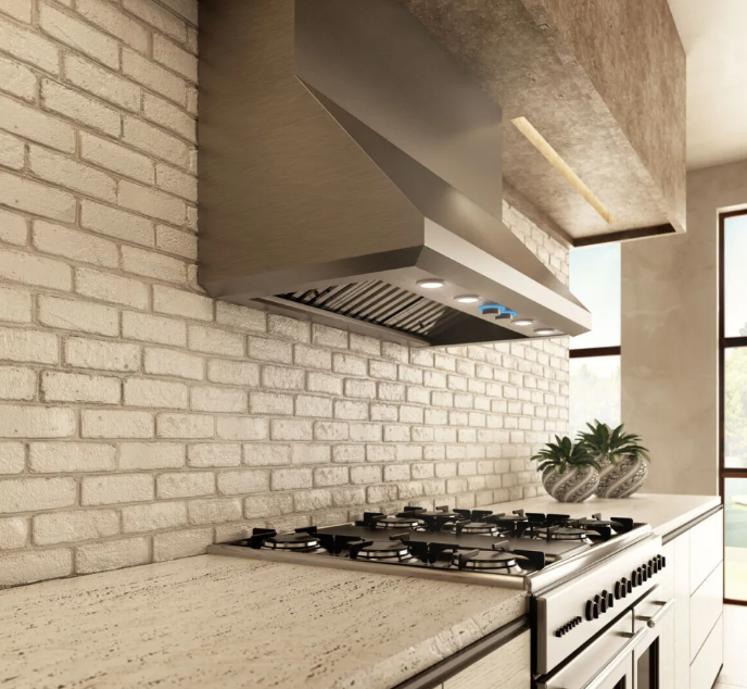 Elica - 36 Inch 600 CFM Wall Mount and Chimney Range Vent in Stainless - ECL136S4