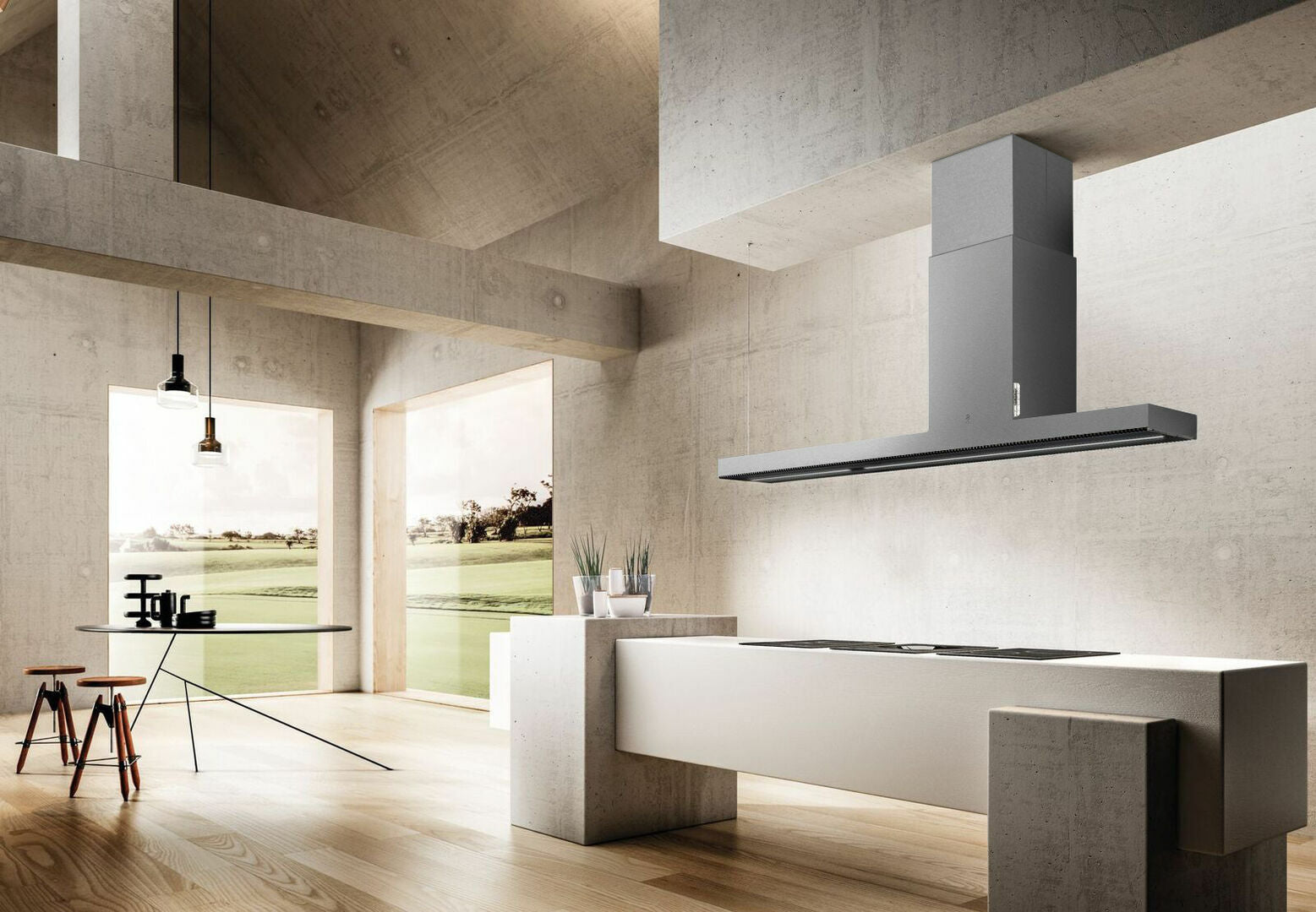 Elica - 48 Inch 600 CFM Island Range Vent in Stainless - EHI648SS