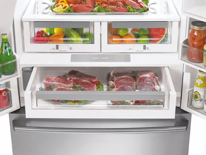 Electrolux - 36 Inch 22.6 cu. ft French Door Refrigerator in Stainless - EI23BC65KS