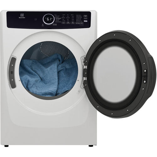 Electrolux - 8 cu. Ft Electric Dryer in White - ELFE743CAW