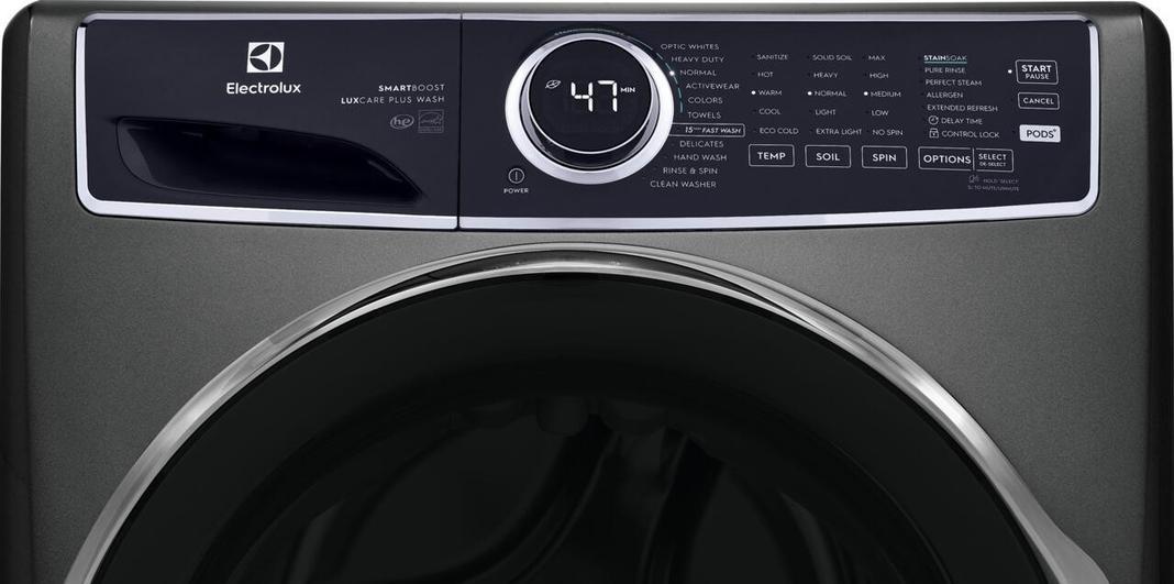 Electrolux - 5.2 cu. Ft Front Load Washer in Titanium - ELFW7637AT