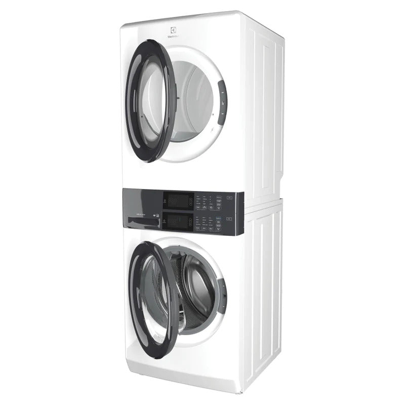 Electrolux - 5.1 cu. Ft Front Load Washer And 8 cu. Ft Dryer Laundry Tower in White - ELTE730CAW