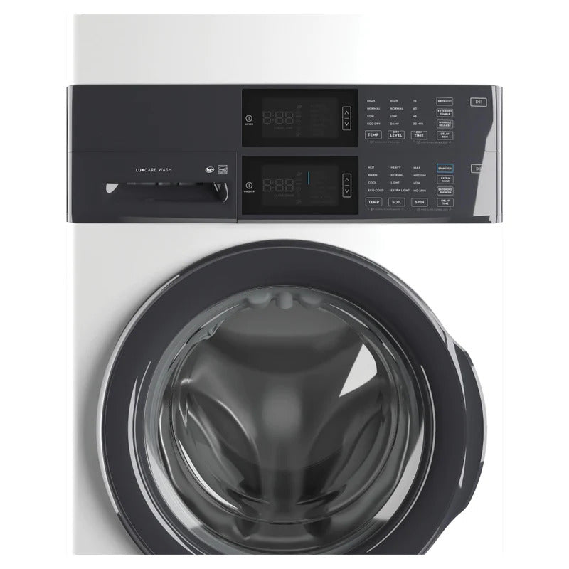 Electrolux - 5.1 cu. Ft Front Load Washer And 8 cu. Ft Dryer Laundry Tower in White - ELTE730CAW