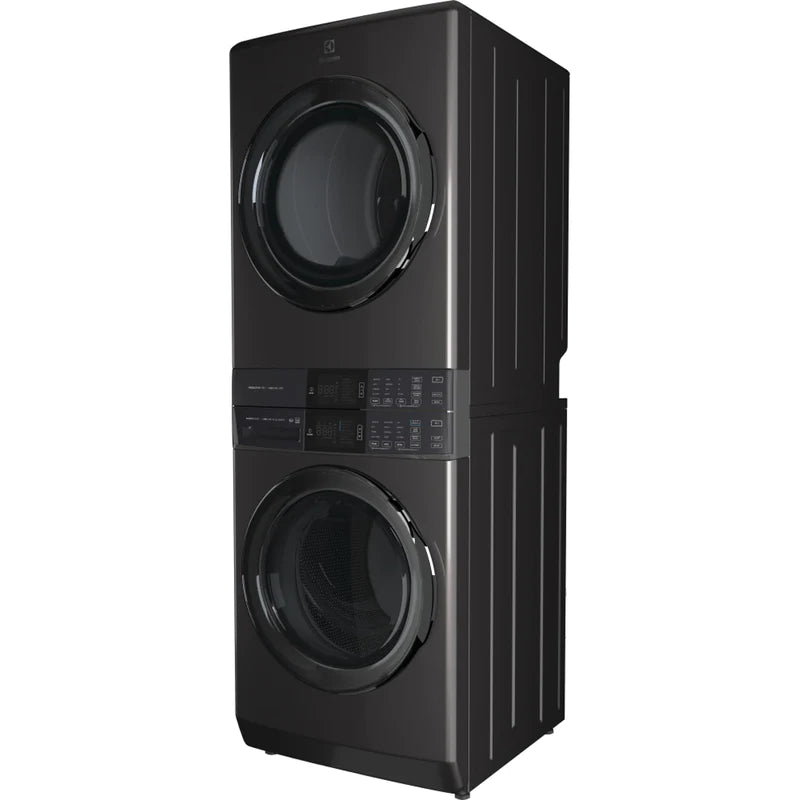 Electrolux - 5.2 cu. Ft Front Load Washer And 8 cu. Ft Dryer Laundry Tower in Titanium - ELTE760CAT