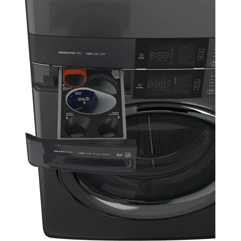 Electrolux - 5.2 cu. Ft Front Load Washer And 8 cu. Ft Dryer Laundry Tower in Titanium - ELTE760CAT