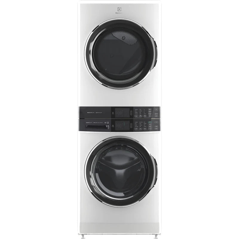 Electrolux - 5.2 cu. Ft Front Load Washer And 8 cu. Ft Dryer Laundry Tower in White - ELTE760CAW