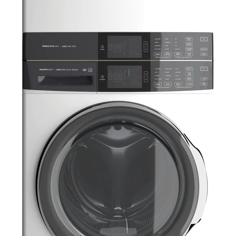 Electrolux - 5.2 cu. Ft Front Load Washer And 8 cu. Ft Dryer Laundry Tower in White - ELTE760CAW