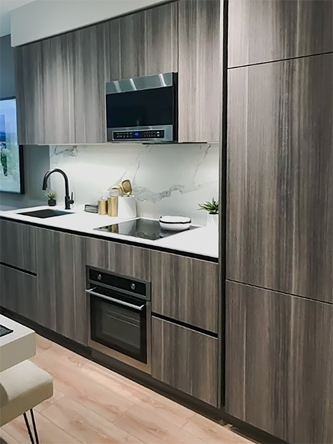 Porter & Charles - 1.3 cu. Ft Over the range Microwave in Stainless - EM038K6BD-S