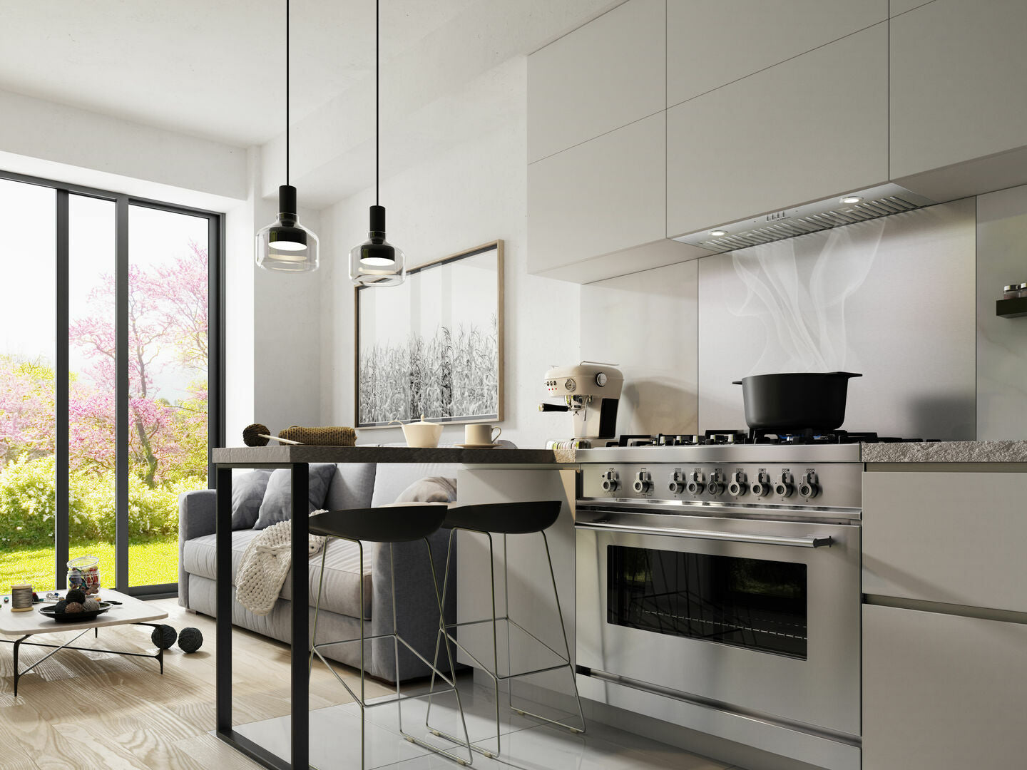 Elica - 34.3 Inch 600 CFM Blower Vent in Stainless - EPR634SS