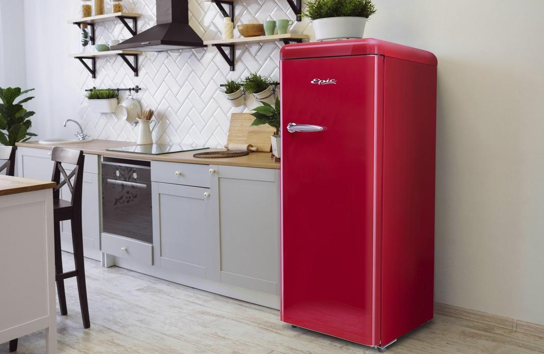 Epic - 21.5 Inch 9 cu. ft All Fridge Refrigerator in Red - ERAR88RED