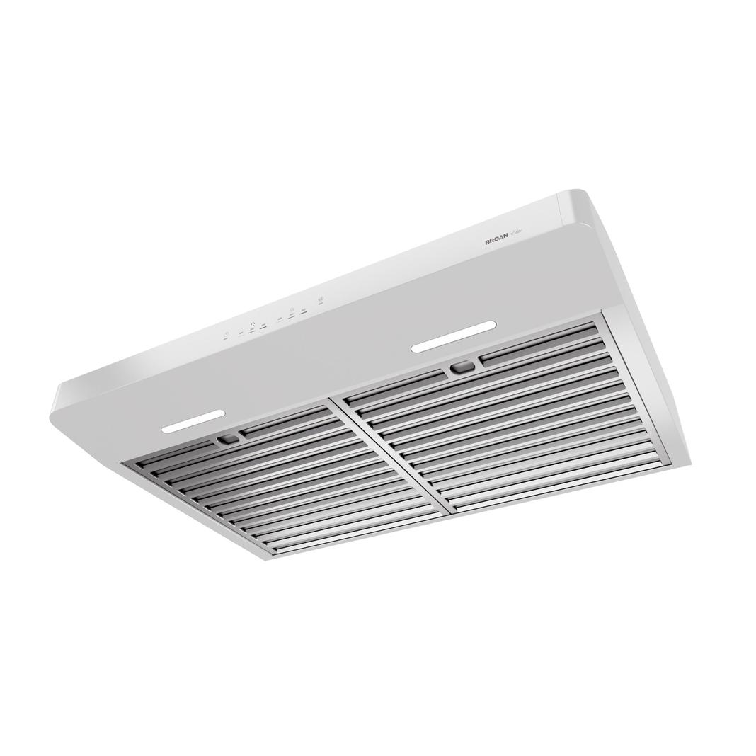 Broan - 35.875 Inch 650 CFM Under Cabinet Range Vent in White - ERLE136WH