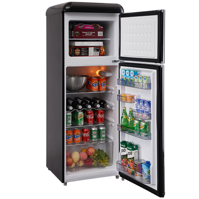 Epic - 21.5 Inch 7.5 cu. ft Top Mount Refrigerator in Black - ERR82BL-1