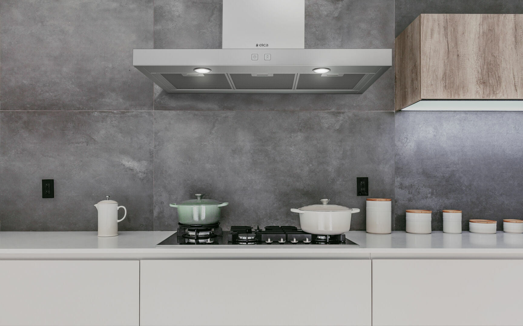 Elica - 24 Inch 400 CFM Wall Mount and Chimney Range Vent in Stainless (Open Box) - ETB436S3